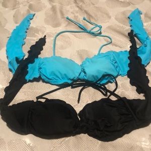 Victoria’s Secret bathing suit tops. Lot of two